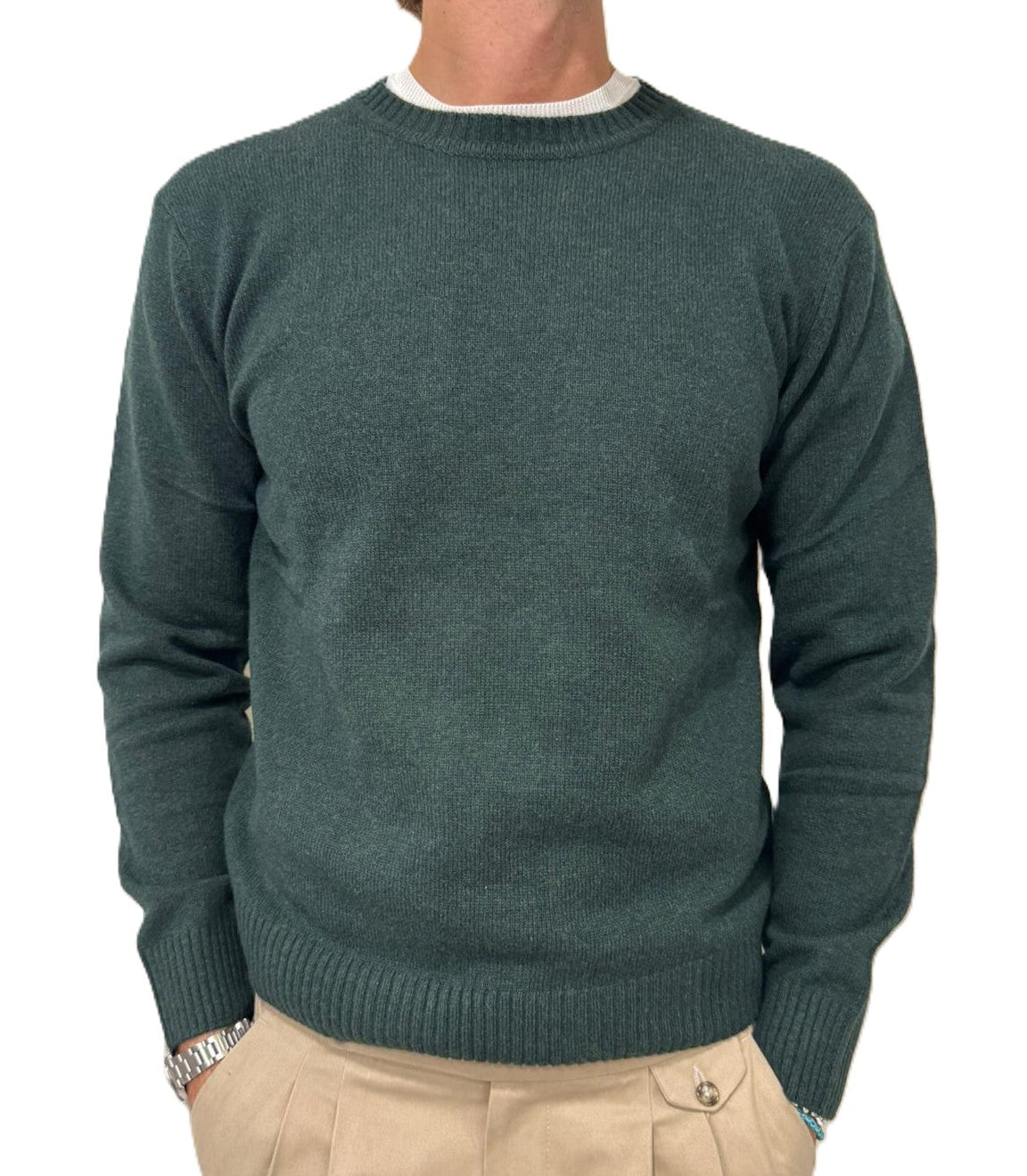 Maglia girocollo lambswool