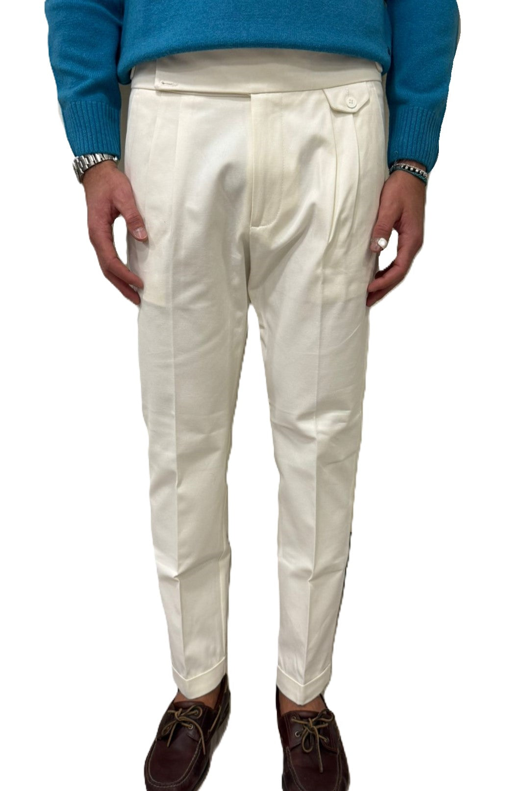 Pantalone Paul Miranda sartoriale in cotone