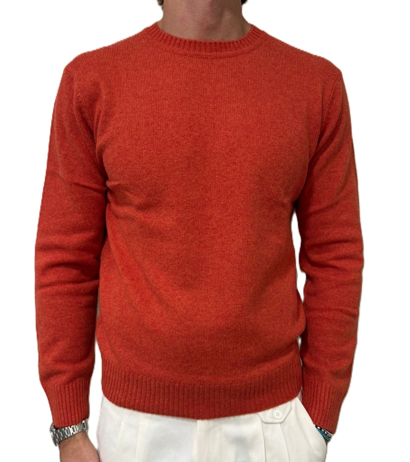 Maglia girocollo lambswool