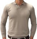 Pure cotton knit polo shirt