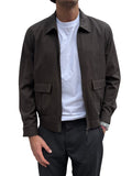 Bomber con collo camicia Hamaki-ho