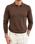 Polo in maglia in Cotone e Cashmere