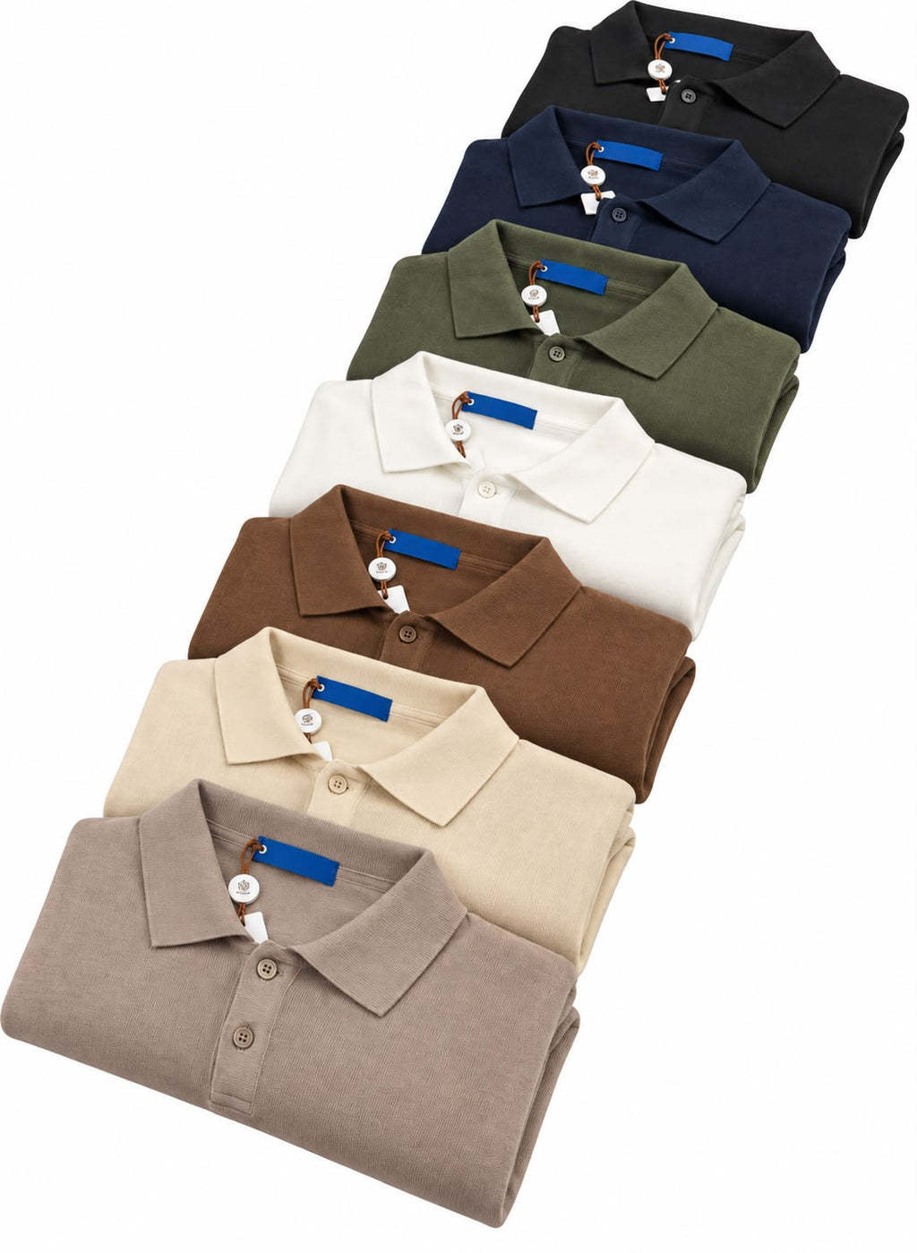 Polo in maglia in Cotone e Cashmere