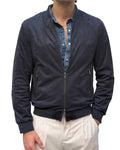 Bomber in Eco Suede con Zip