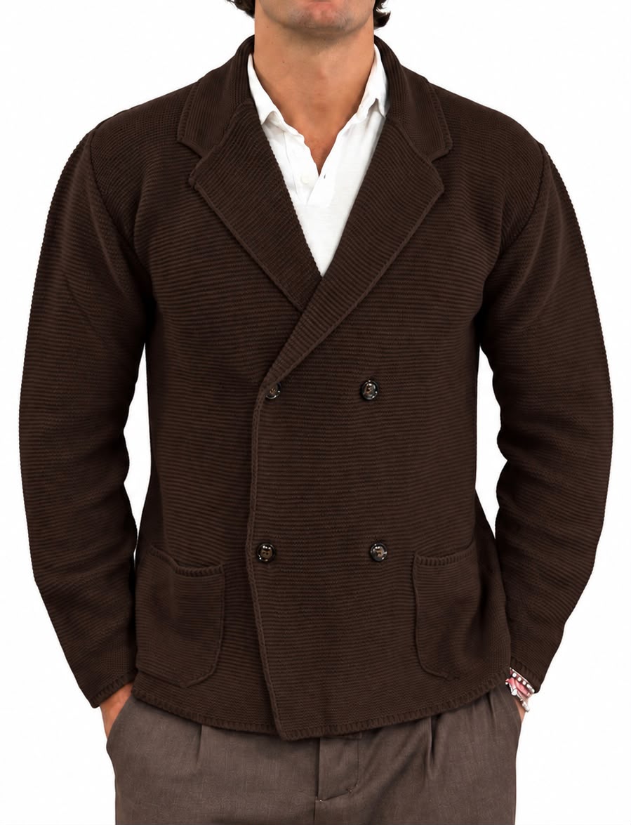 Blezer in maglia doppio petto outfit