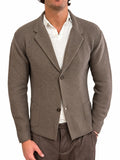 Giacca Monopetto in Maglia Misto Lana