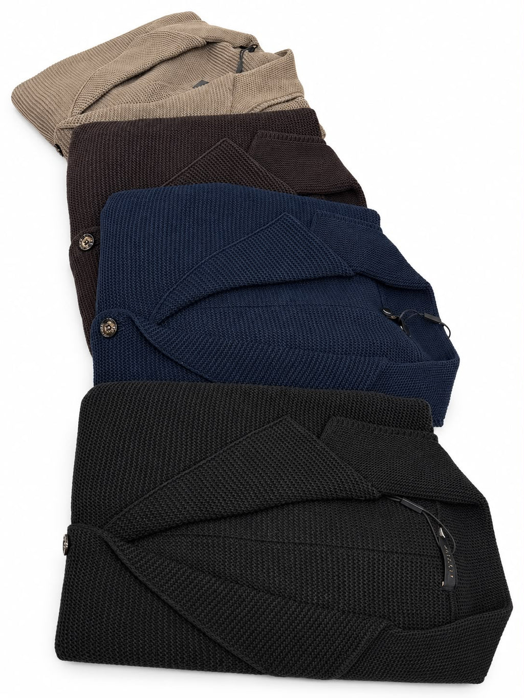 Giacca Monopetto in Maglia Misto Lana