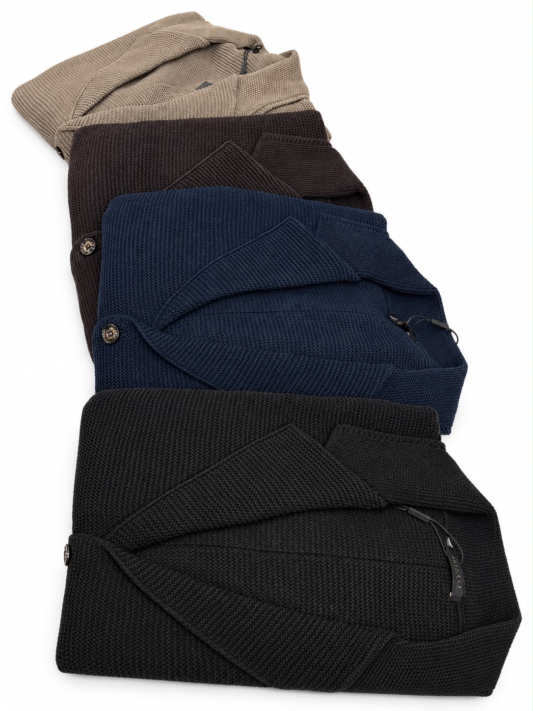 Giacca Monopetto in Maglia Misto Lana