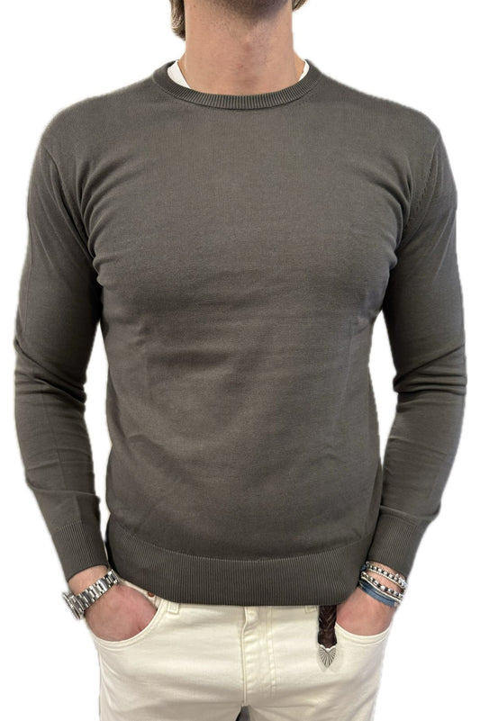 Maglia girocollo in cotone