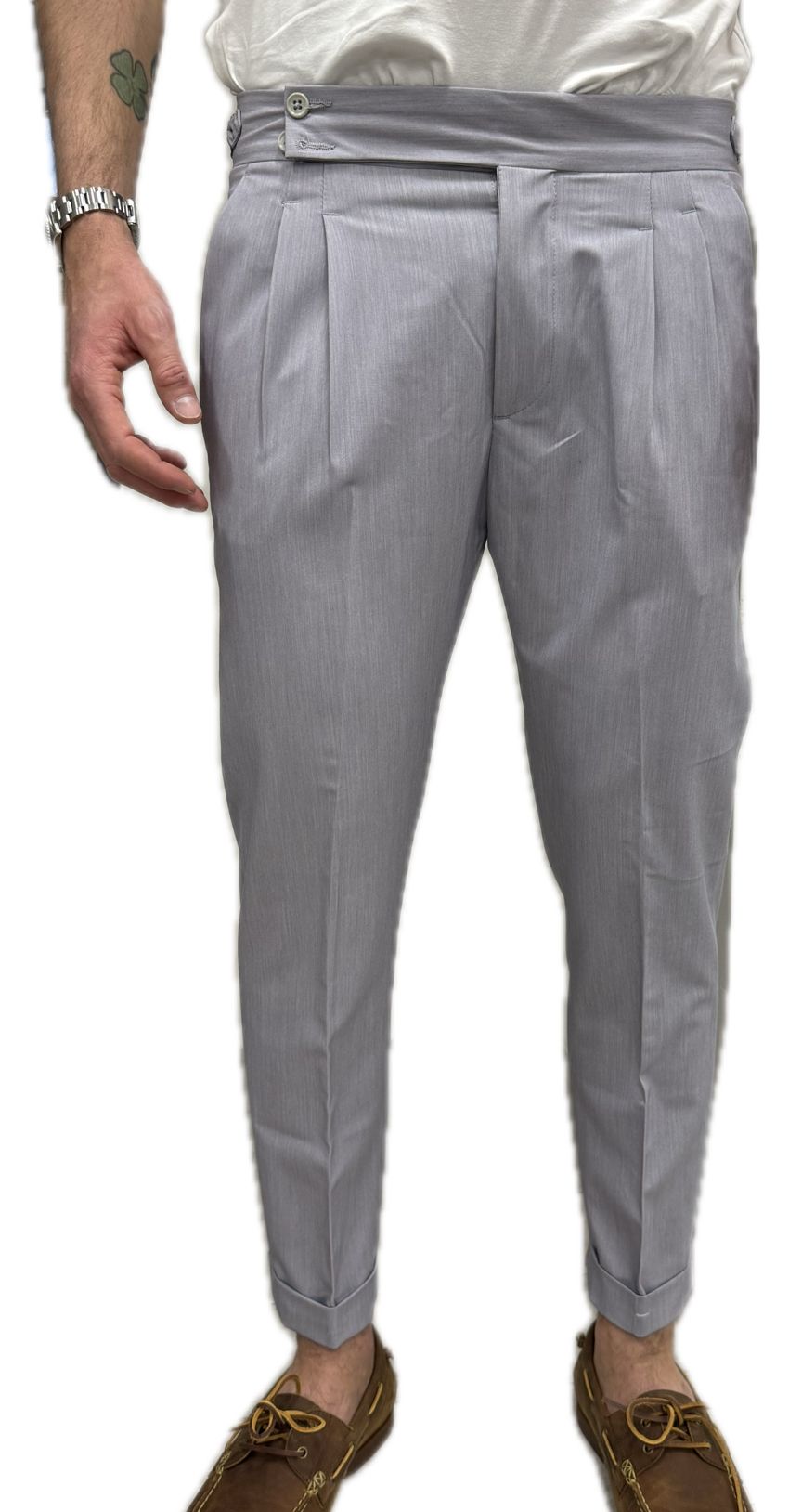Pantaloni vita alta sartoriale