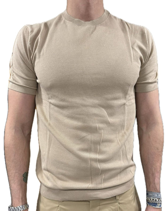 T-shirt in maglia nido d'ape