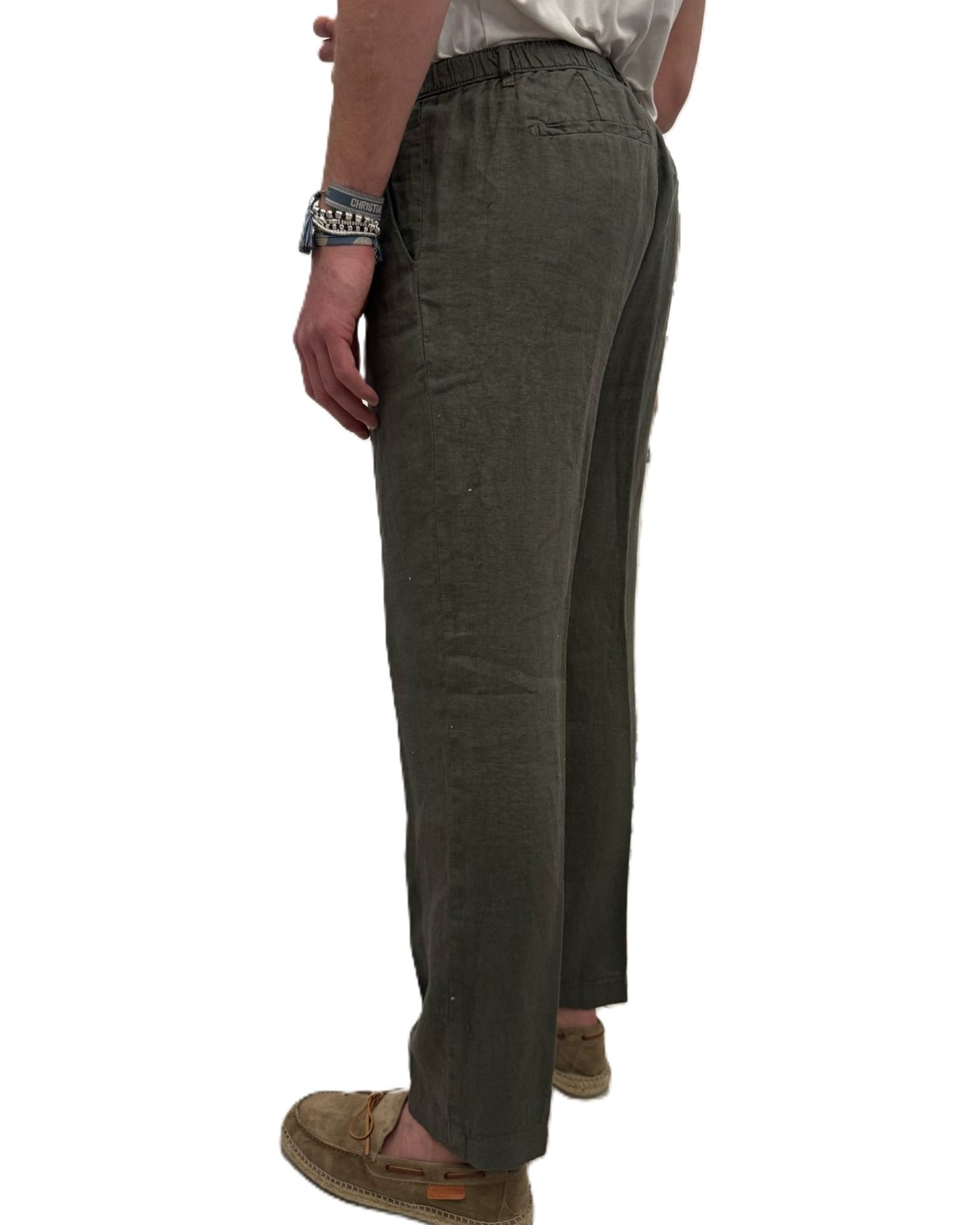 Pantaloni Squad puro lino