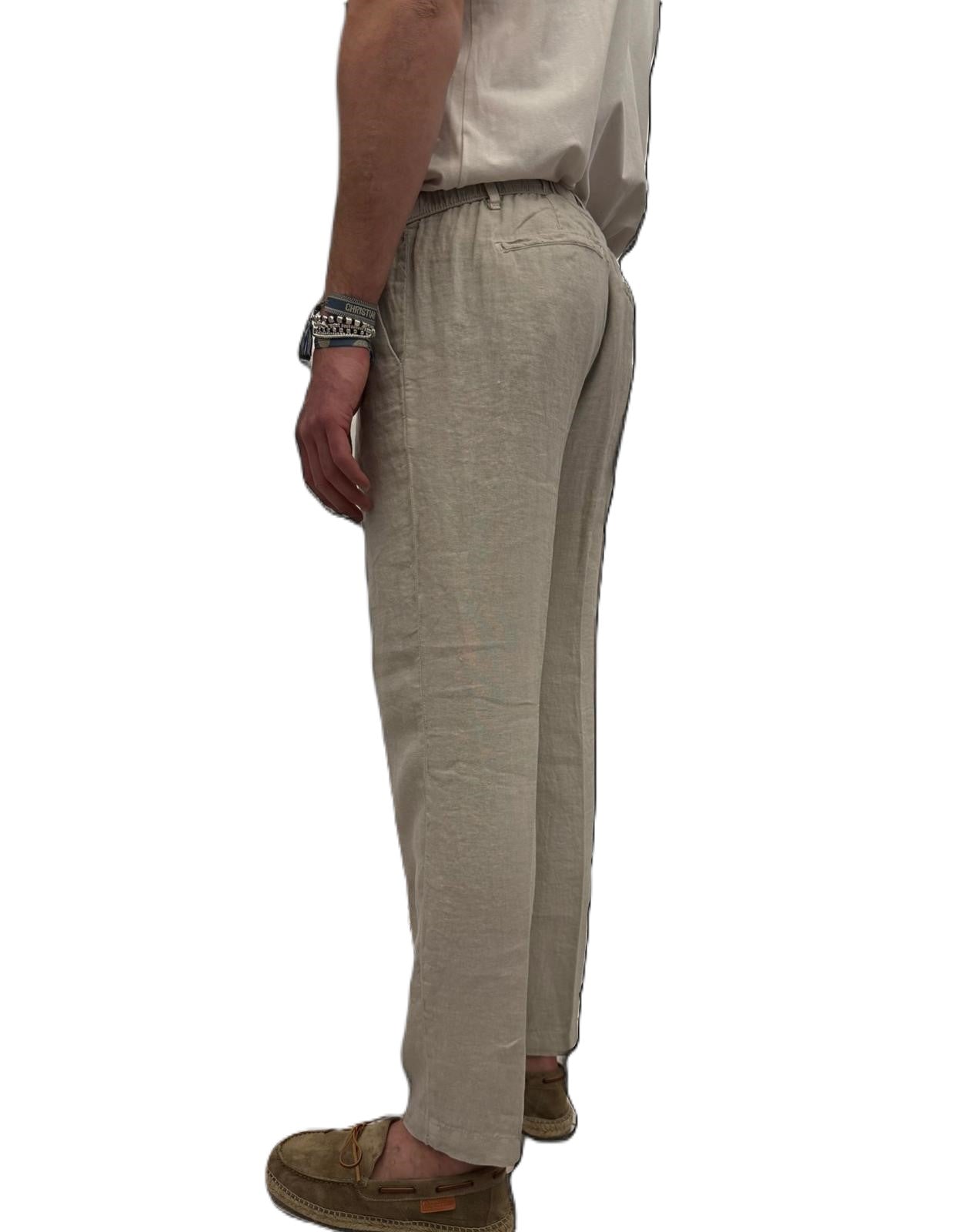 Pantaloni Squad puro lino
