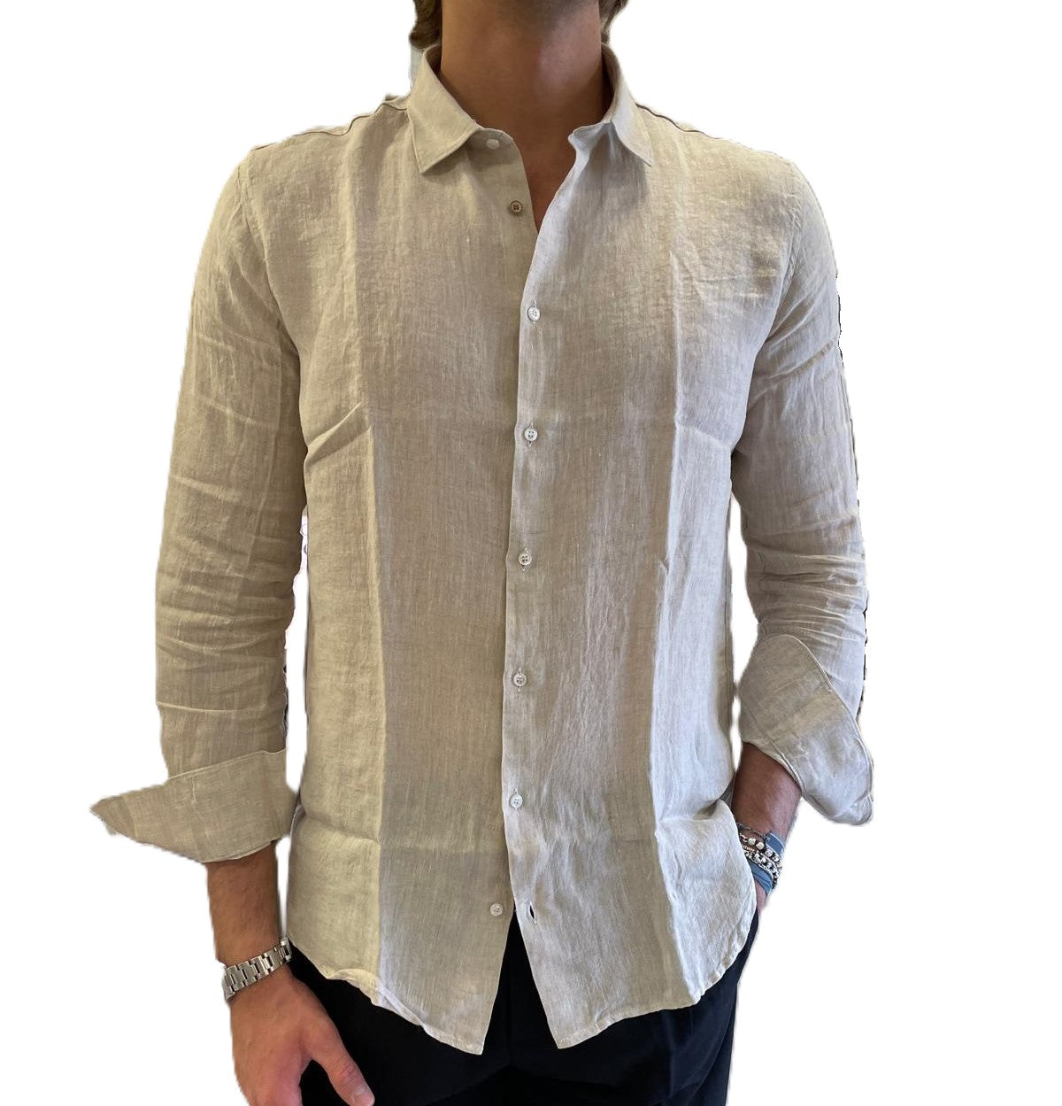 Camicia puro lino S.L. 56