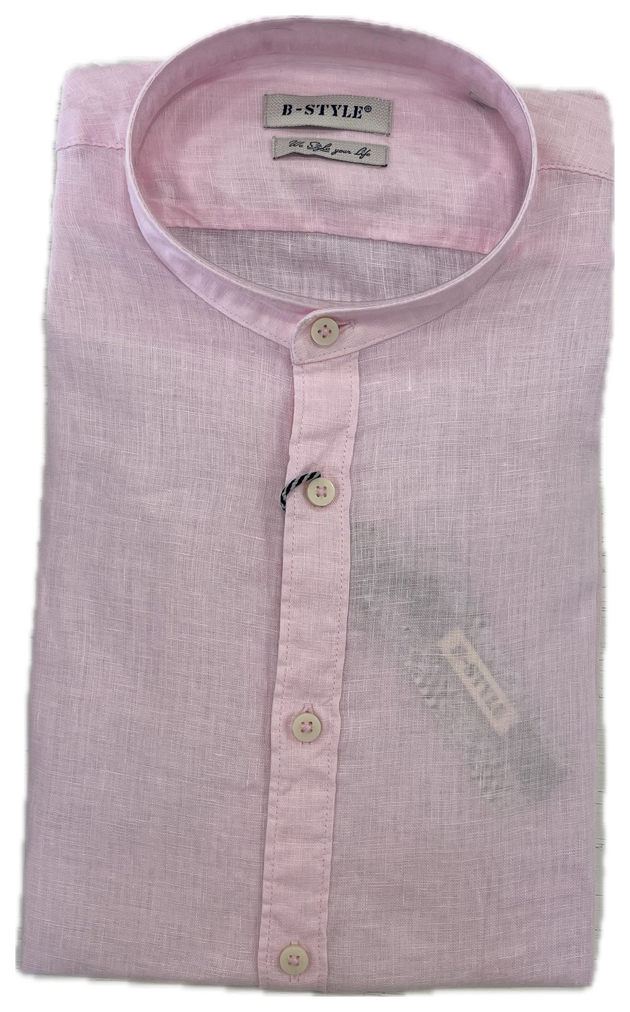 Camicia puro lino collo coreano