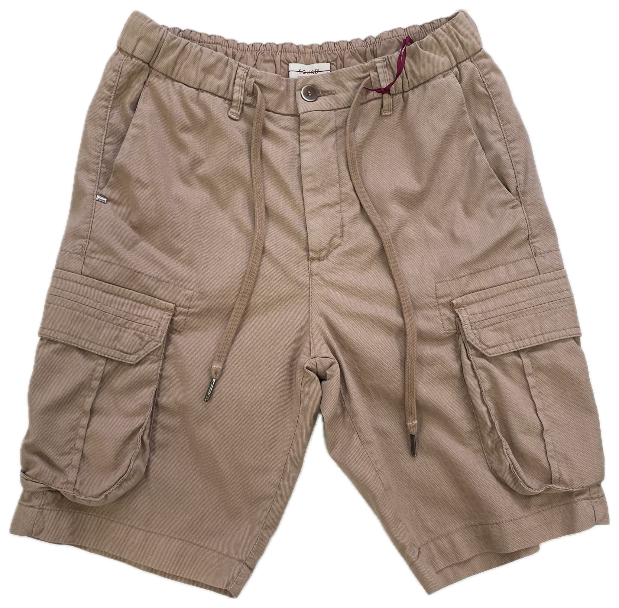 Cotton Bermuda shorts with Squad pockets