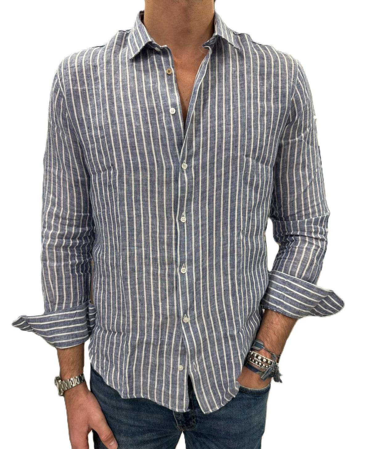 Camicia puro lino S.L. 56