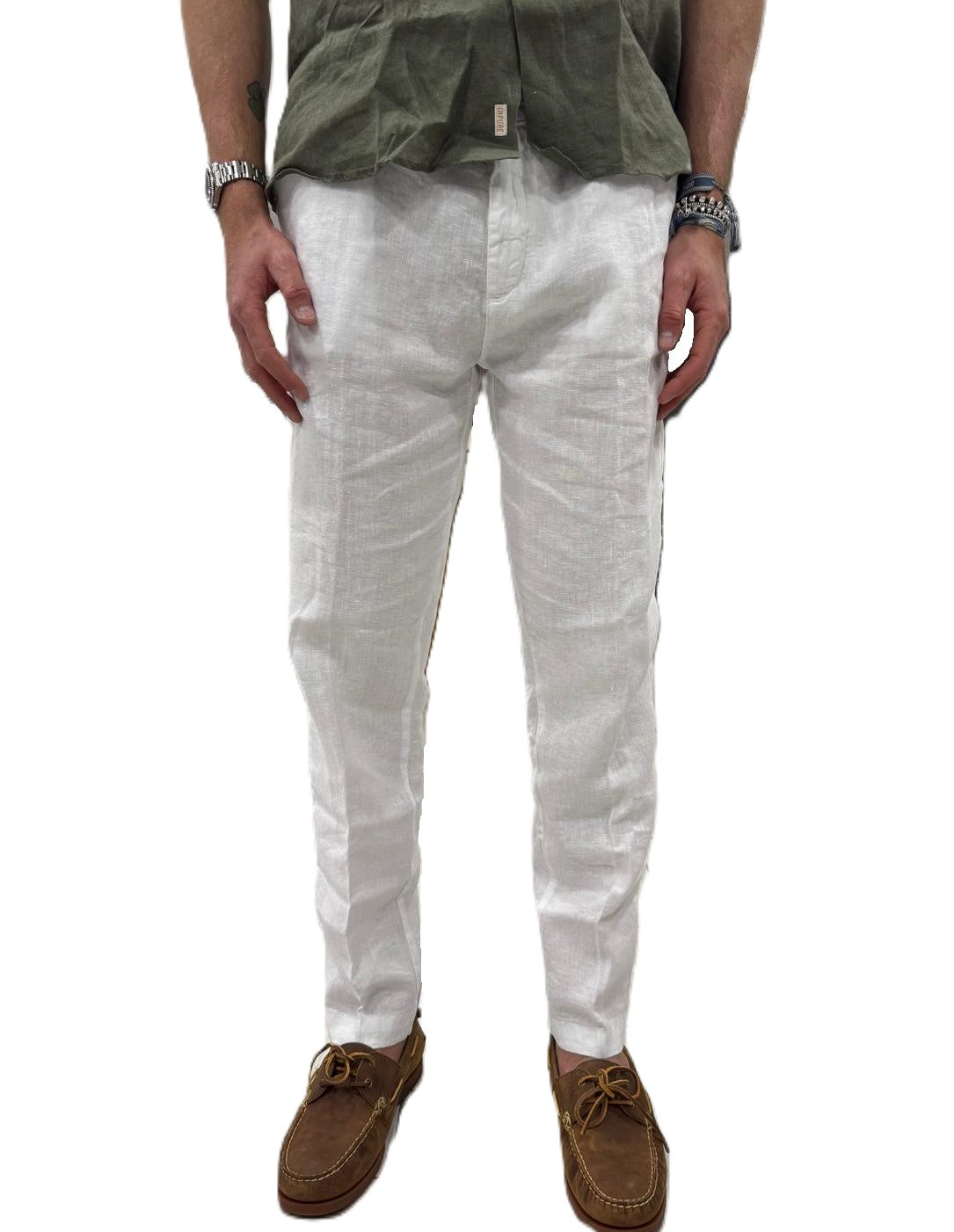 Pantaloni Squad puro lino