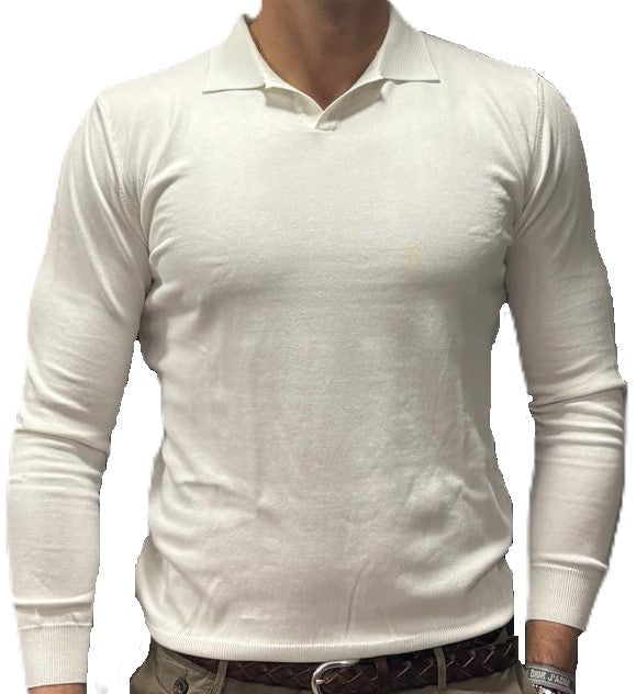 Knitted polo shirt
