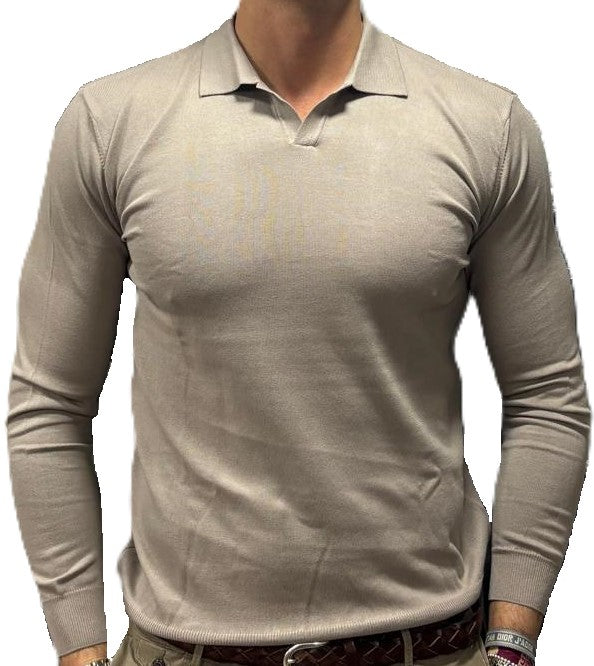 Knitted polo shirt