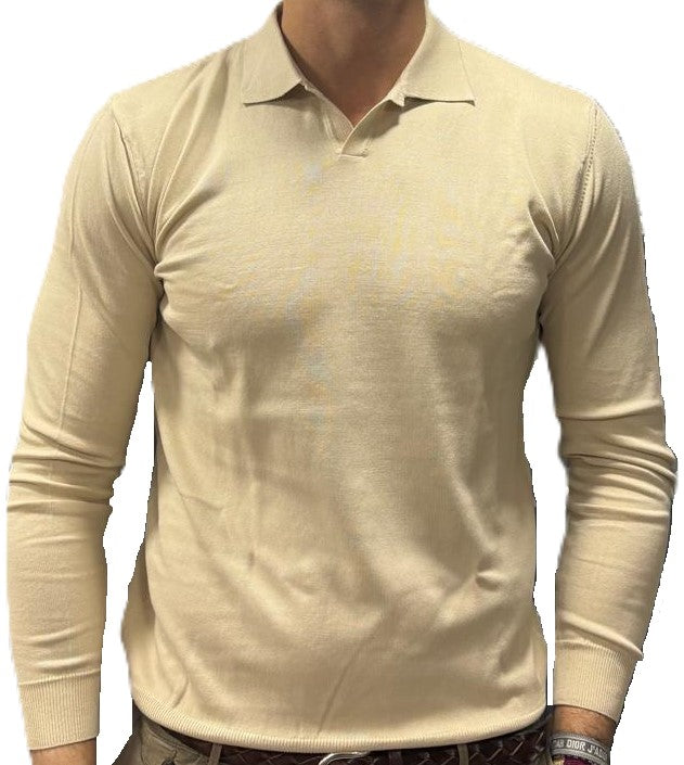 Knitted polo shirt