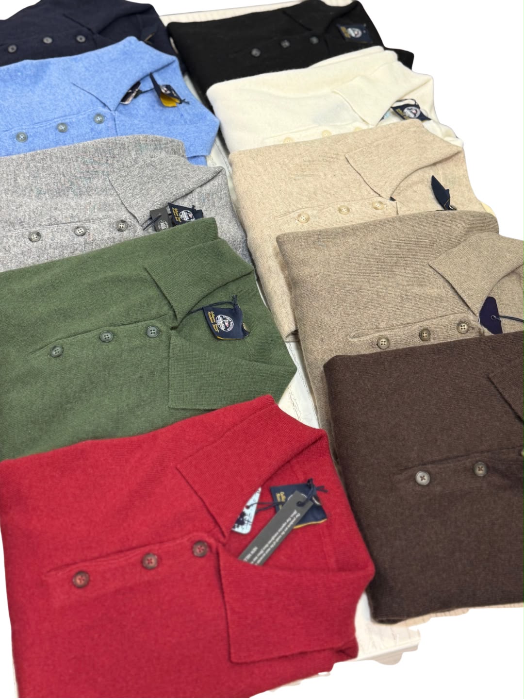 Polo tre bottoni in Lana e Cashmere