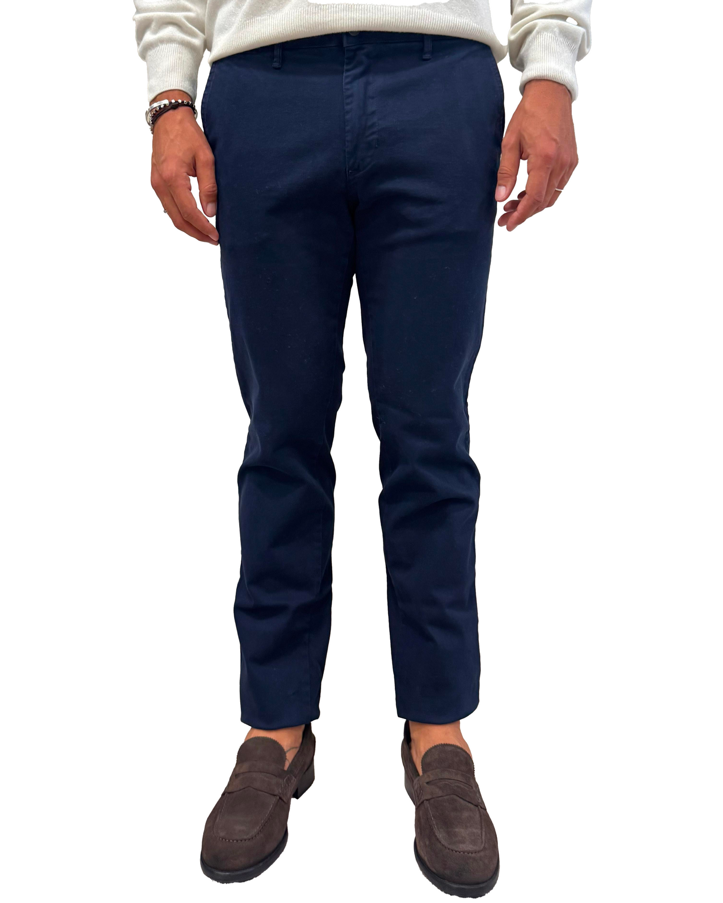 Pantalone slim in cotone