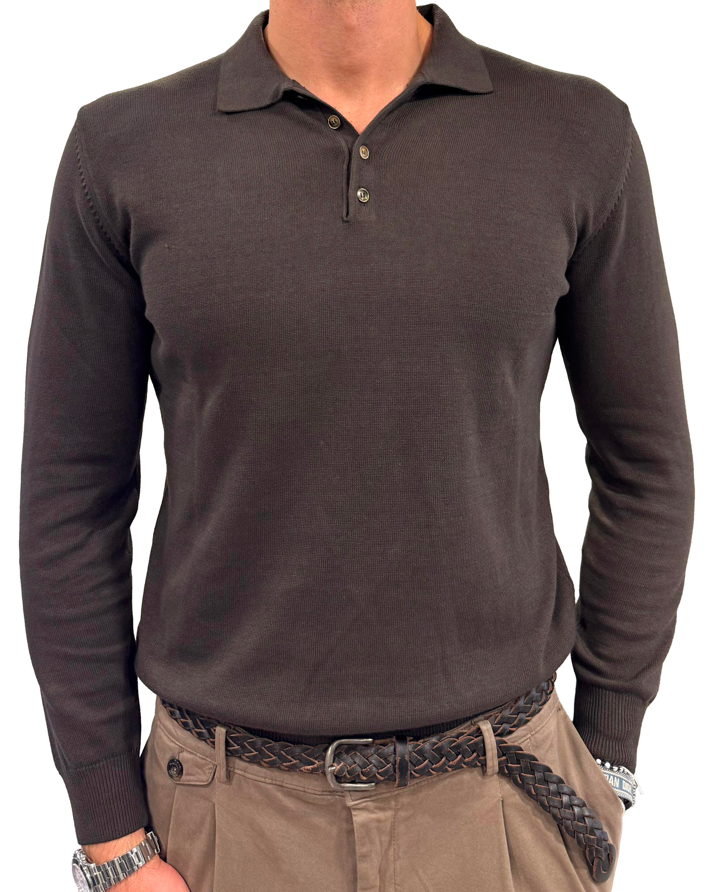 Polo cotone e cashmere