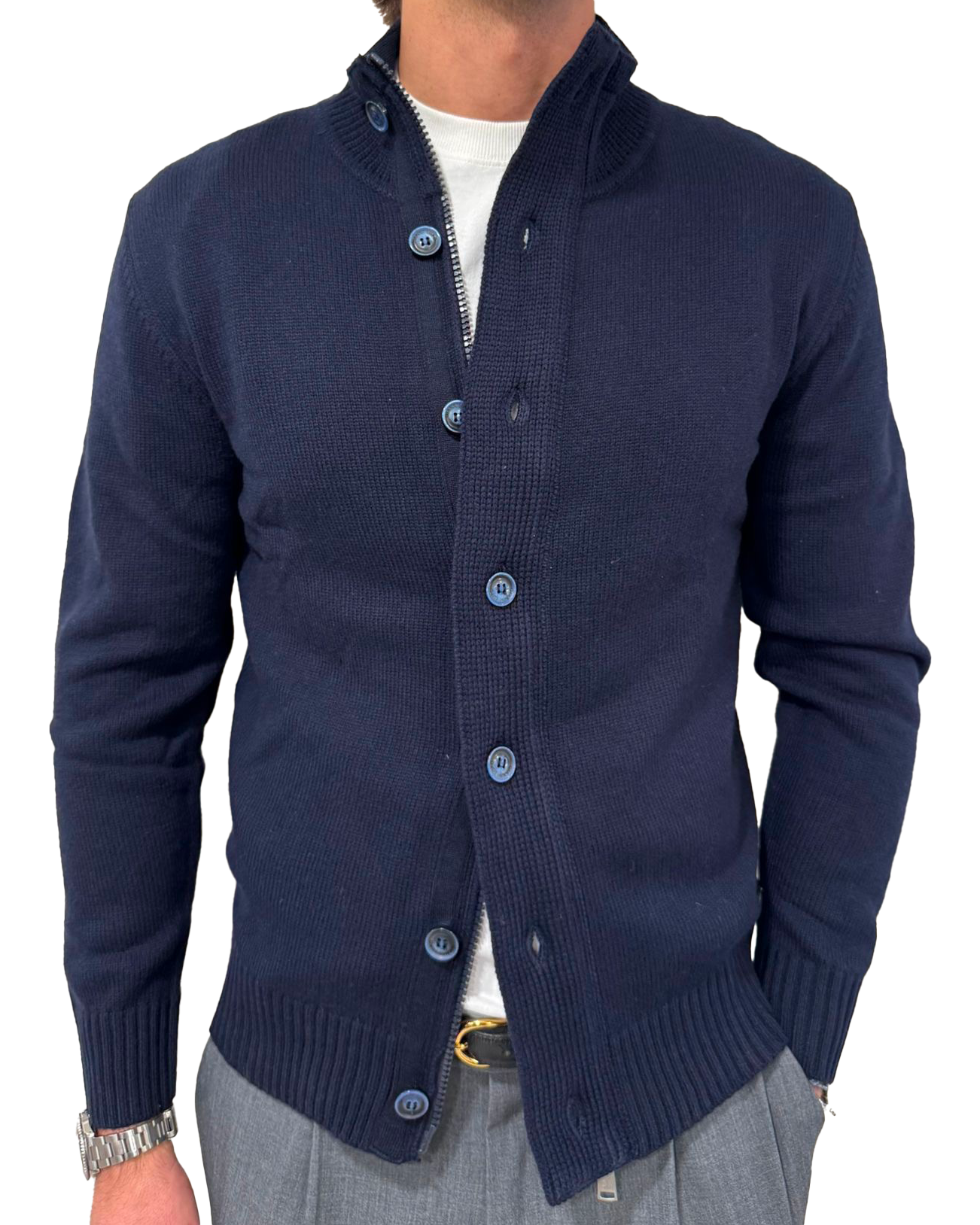 Cardigan misto lana