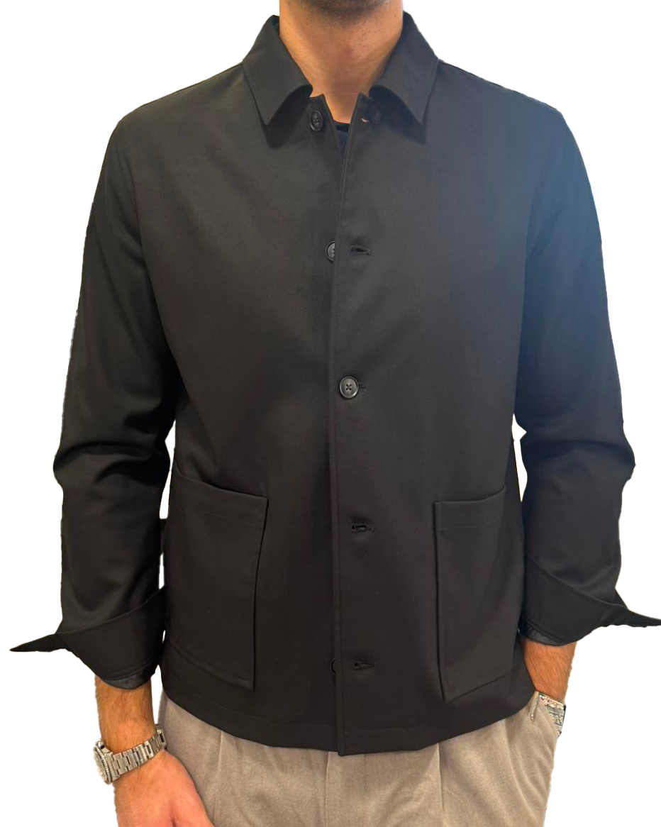 Giacca camicia tessuto tecnico