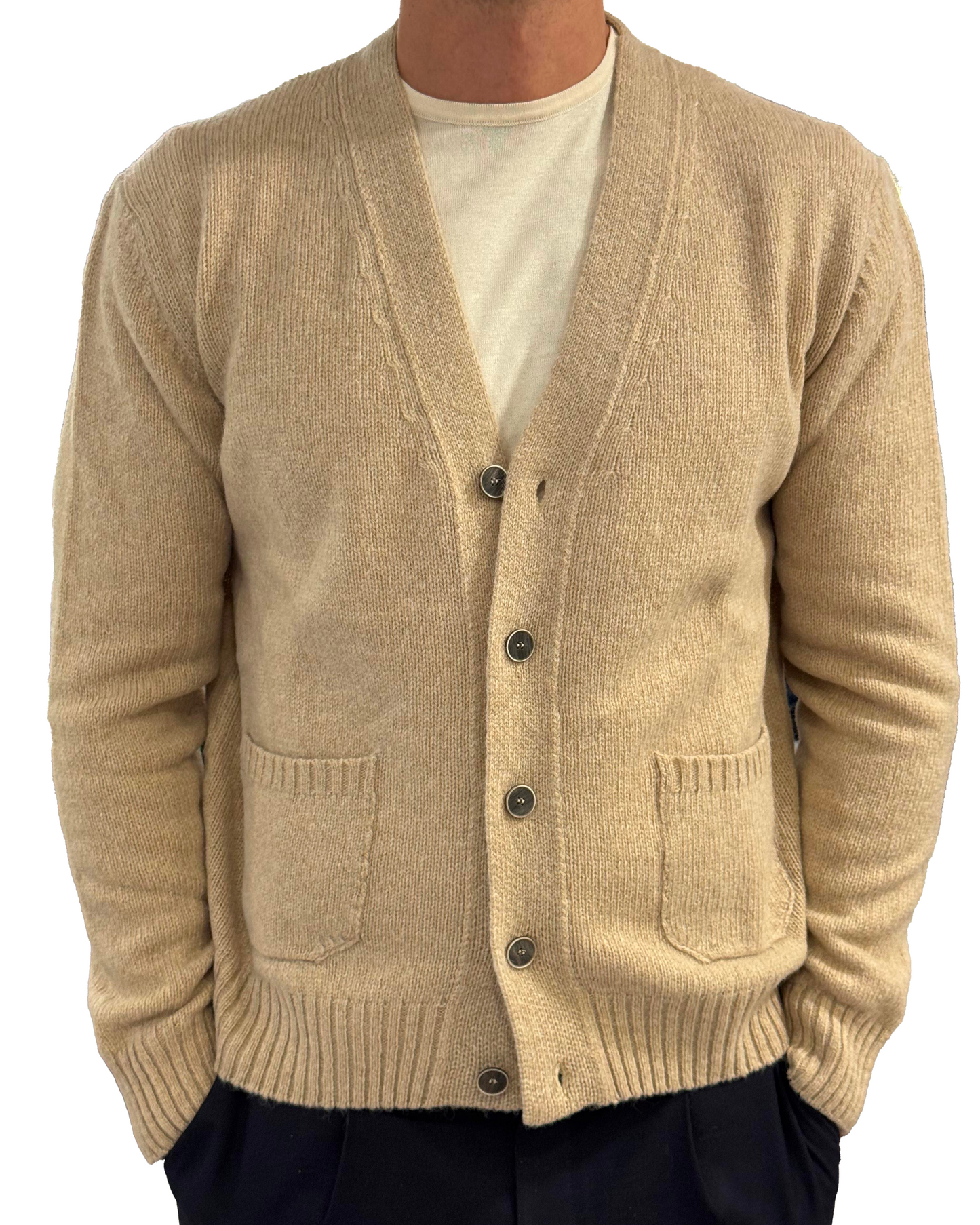 Cardigan in pura lana vergine