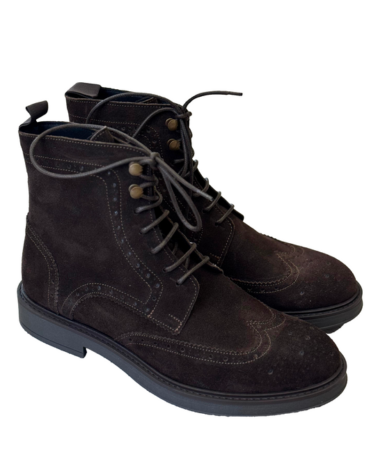 Stivaletti in pelle scamosciata