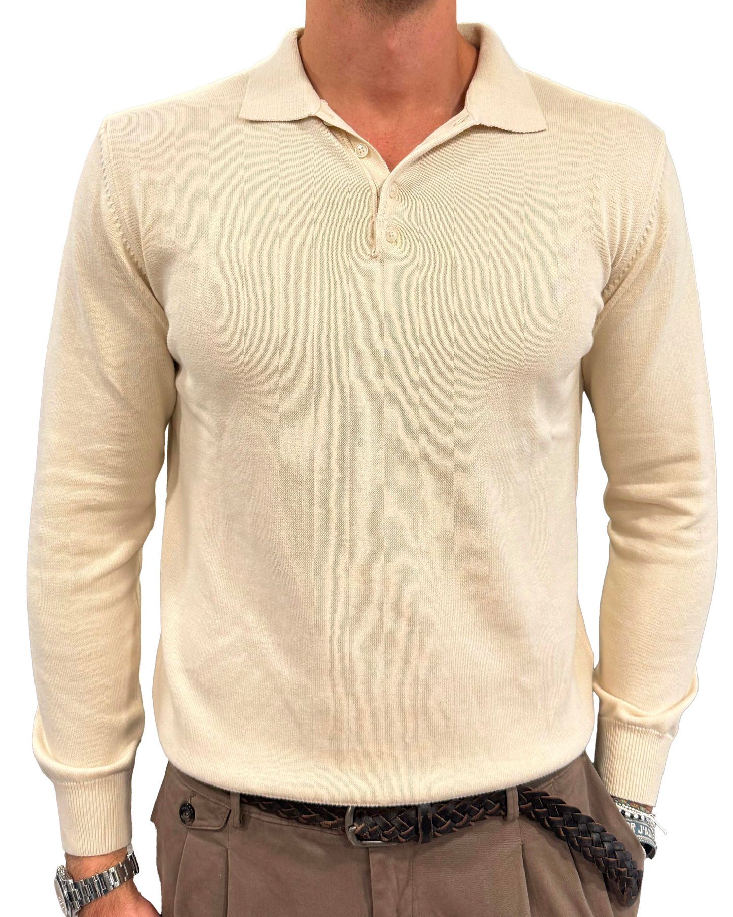 Polo cotone e cashmere