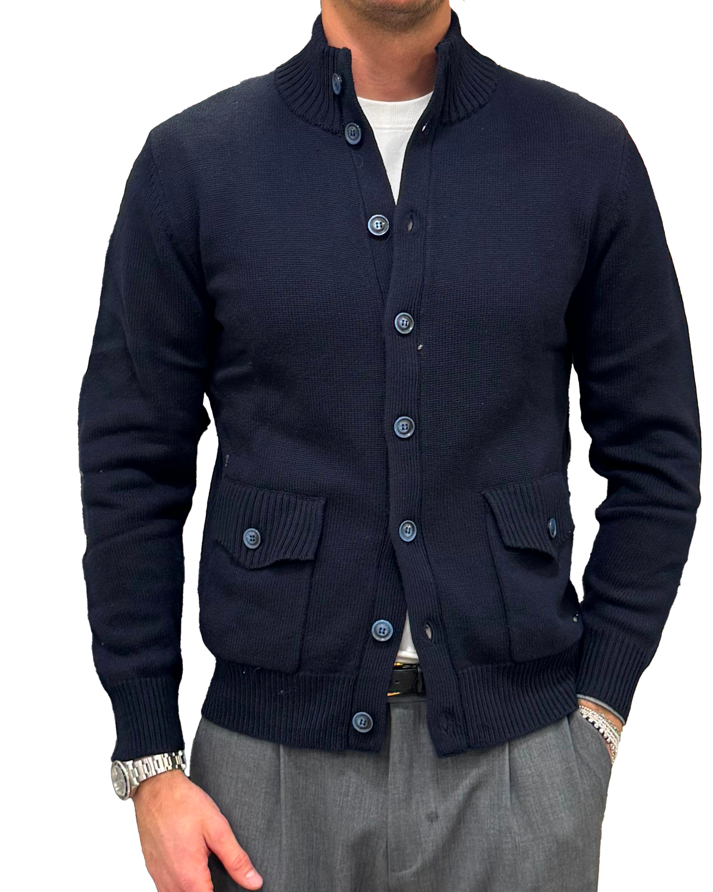 Cardigan misto lana