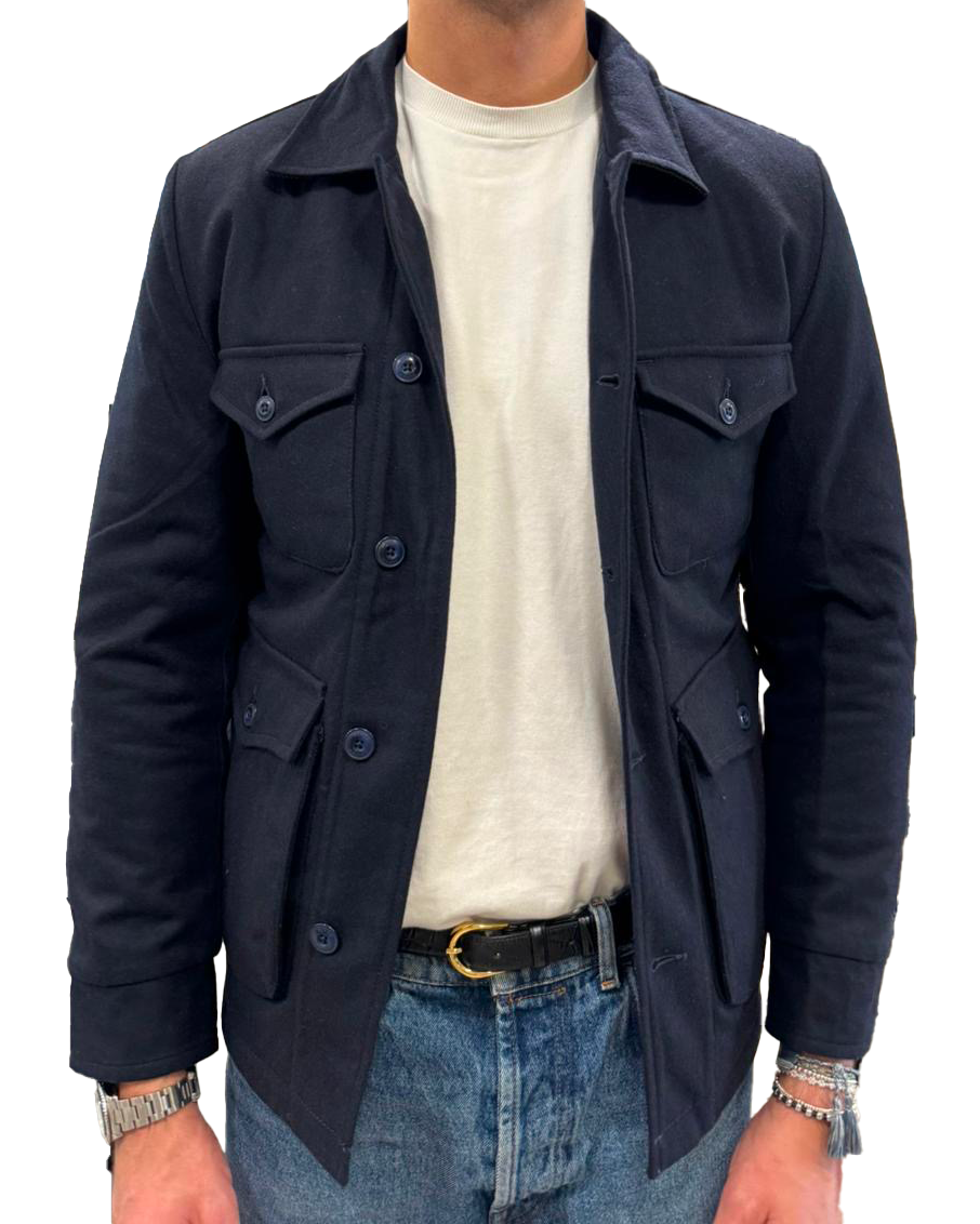 Field jacket in lana
