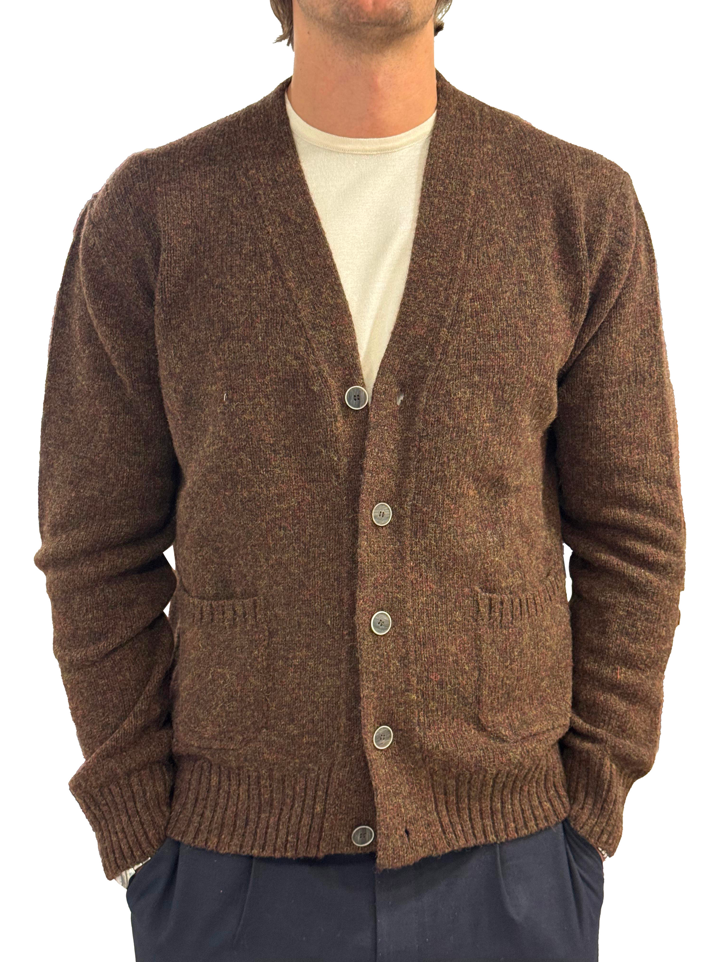 Cardigan in pura lana vergine