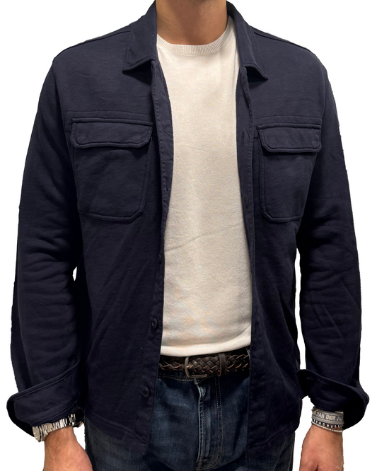 Giacca camicia in felpa