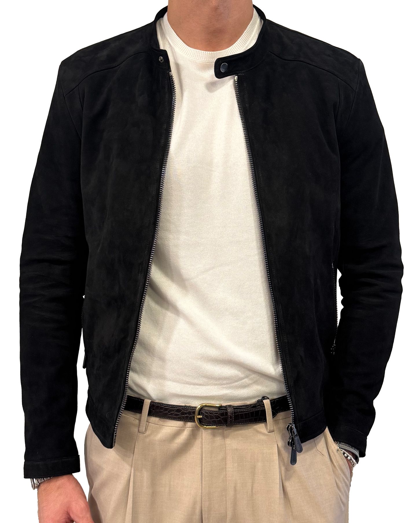 Giubotto in vera pelle blusotto