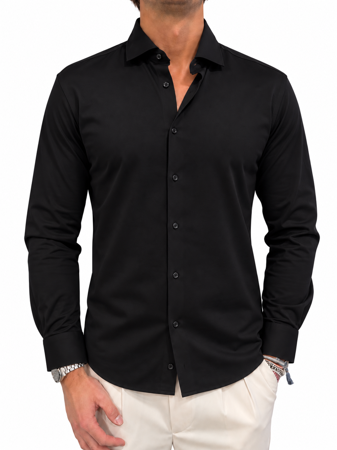 Polo camicia in jersey