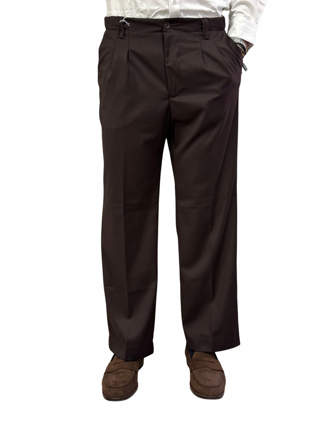 Pantalone con pence dal taglio sartoriale squad