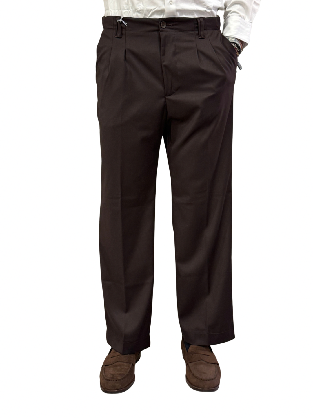 Pantalone con pence dal taglio sartoriale squad