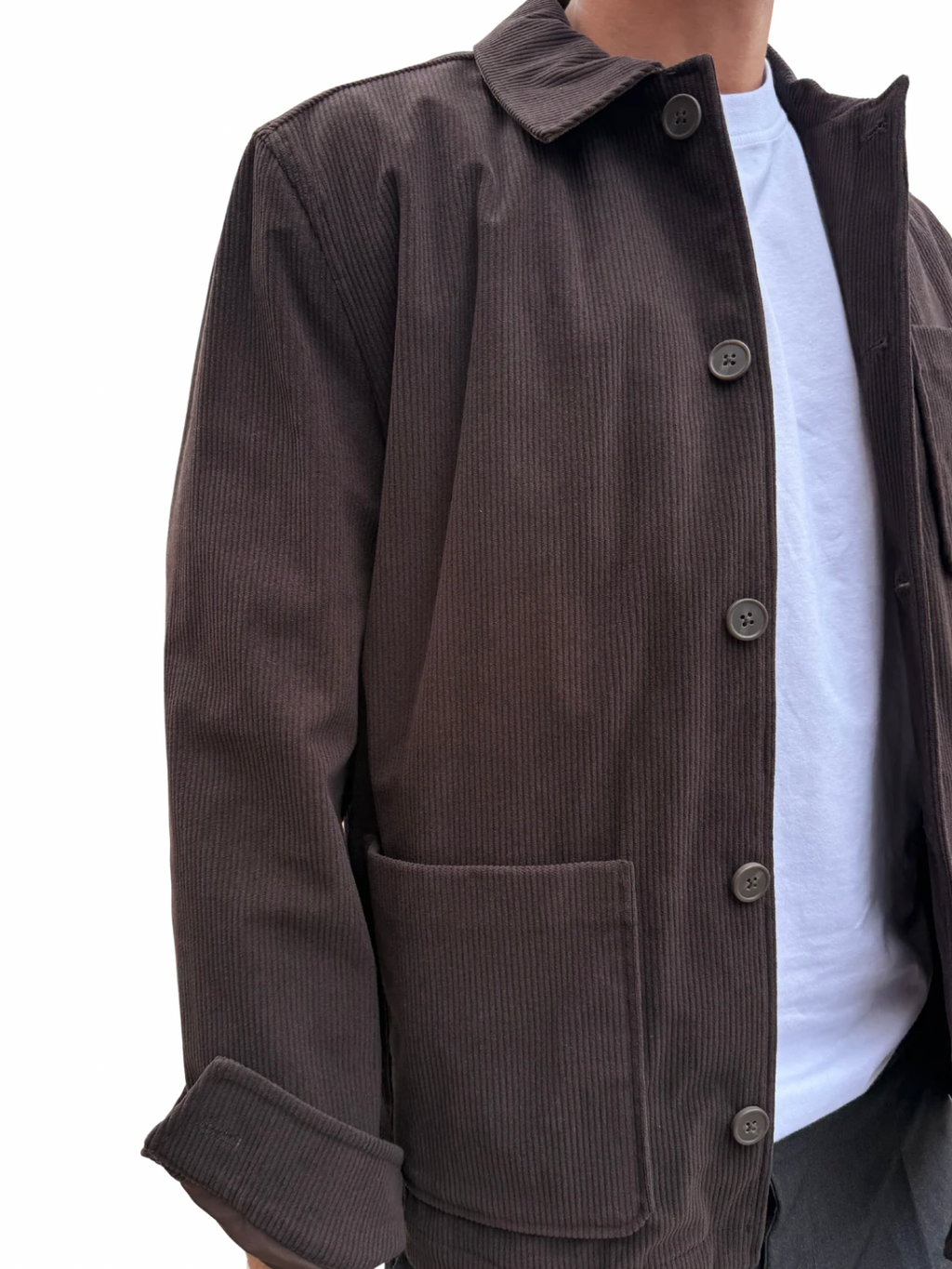Giacca camicia in velluto a coste Hamaki-ho