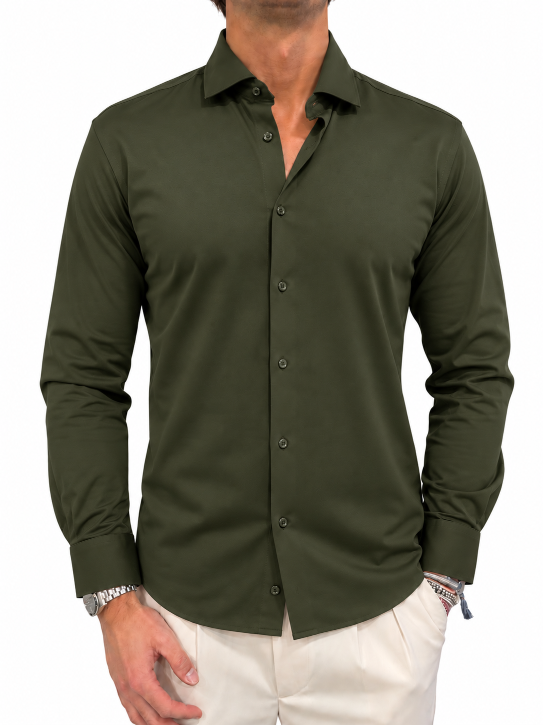 Polo camicia in jersey