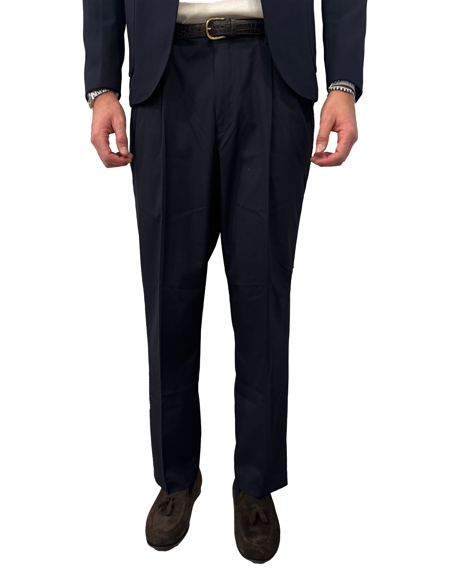 Pantalone in lana tecnica con pence Alley Docks