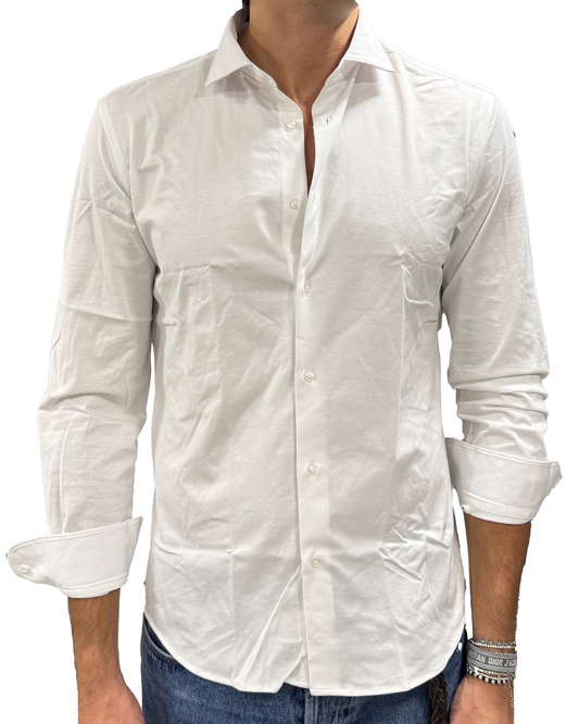 Polo camicia jersey extra fine