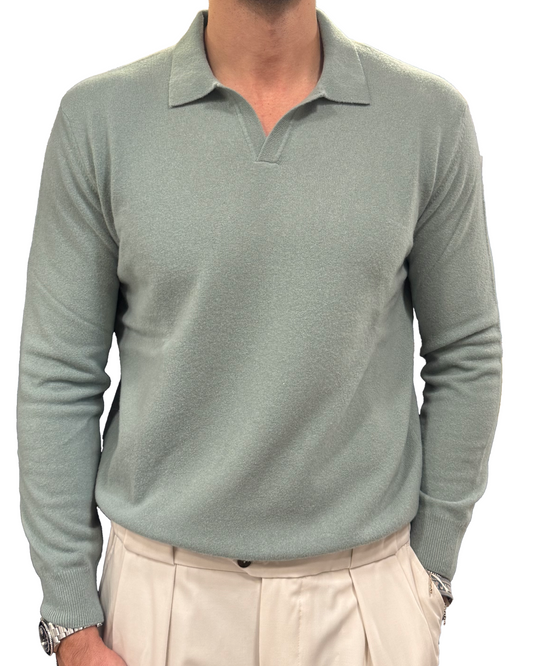 Polo collo derby in lana lanerossi