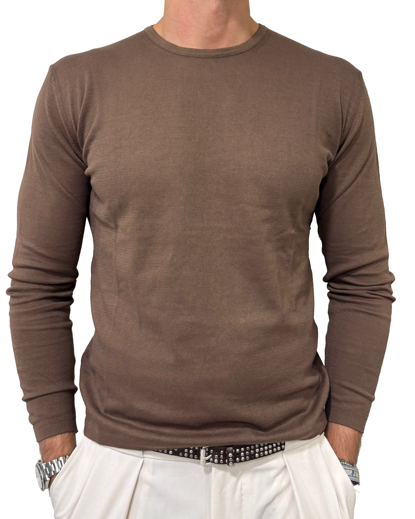 T-shirt manica lunga puro cotone